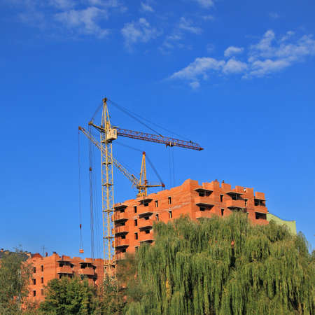 building of the inhabited many-storeyed house.の写真素材