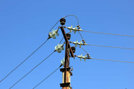 A concrete coloumn of an electric main 