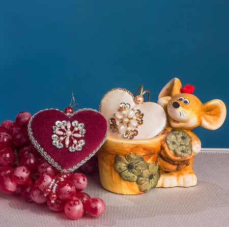 A gift composition by Sacred Valentines holiday.の写真素材