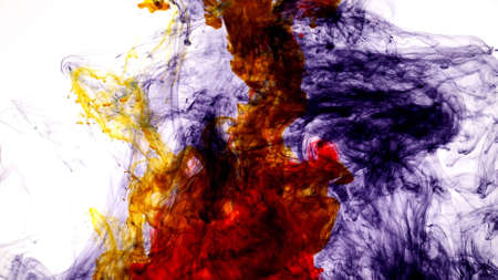 Take a picture of ink into the water.Photos are from the creations of the team.の写真素材