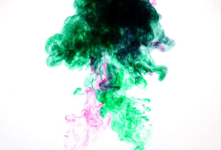Take a picture of ink into the water.Photos are from the creations of the team.の写真素材