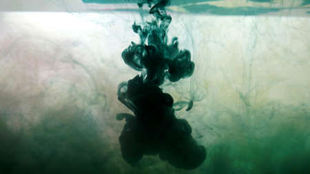Take a picture of ink into the water. Photos are from the creations of the team.の写真素材