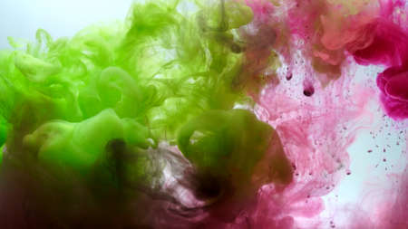 Take a picture of ink into the water. Photos are from the creations of the team.の写真素材