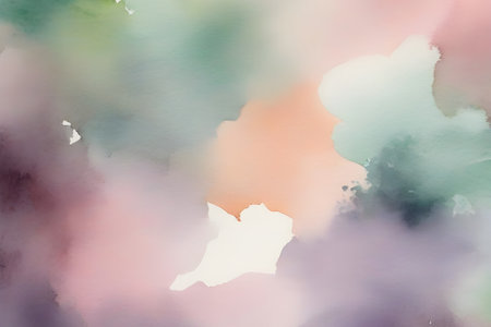Abstract wet watercolor texture. soft pastel colors. generative aiの素材