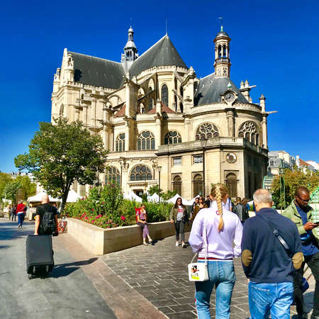 Church of Saint Eustace of Chatelet, Parisのeditorial素材