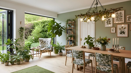 Interior of a living room in a modern house. Nobody insideの素材