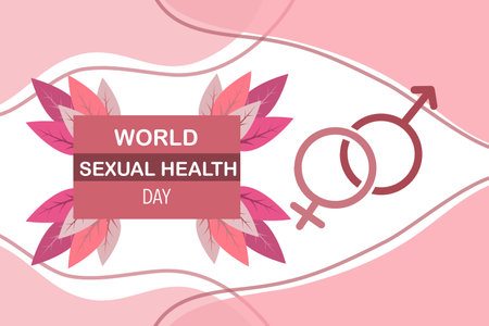 world sexual health day concept backgroundのイラスト素材
