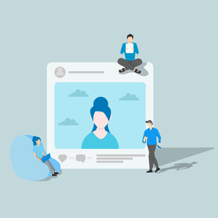 Love the addiction abstract concept vector illustration. Addicted likes, thumbs up, social media...