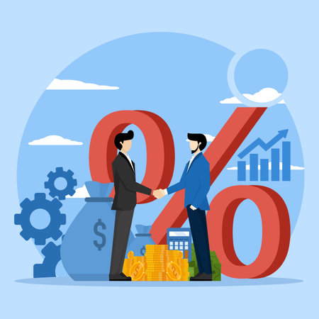 cooperation agreement. business people shaking hands as a sign of cooperation, loyalty program, promotion. investment in business. Organizational or entity lending. Business investのイラスト素材
