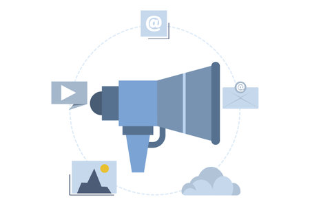 collection of digital marketing strategy concepts. Business development, social media management, SMM, brand insight, campaign strategy development, online channels metaphor.のイラスト素材