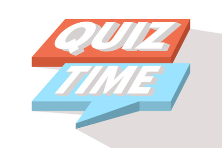 Quiz time speech bubble concept. Vector stock illustration for social media landing page, template, ui, web, mobile app, poster, banner, flyer, background, gift card, coupon, labelのイラスト素材