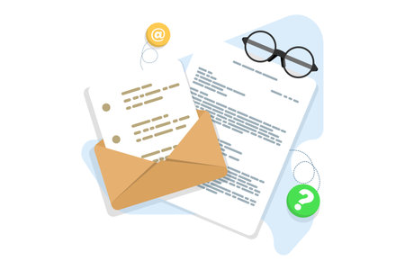 Email and message concept, email marketing campaign, online business strategy, Advertising, email newsletter, message, marketing material for landing page, banner, social media.のイラスト素材