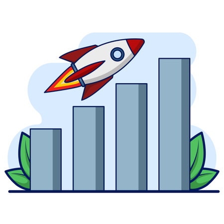 Business Profit Concept, financial success and money growth, business analysis and planning, Business growth, marketing growth vector illustration. Flat design for various purposesのイラスト素材