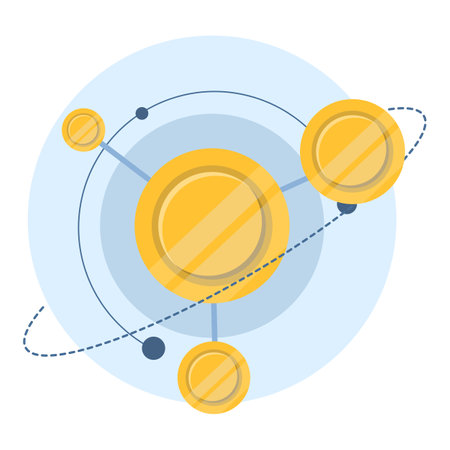 Concept of Coins and currency, Digital economy, Transactions and processing. Design elements related...