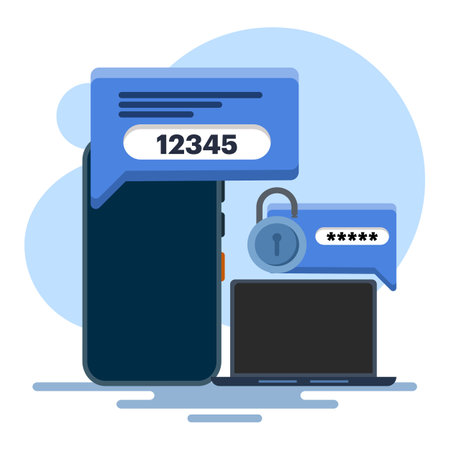 Two-step authentication concept. two-step authentication verification via computer and mobile phone....