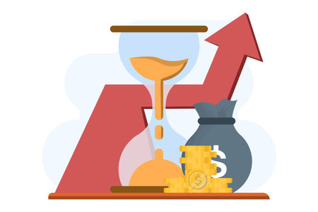 Concept of revenue growth, financial strategy, high return on investment, budget balance,...