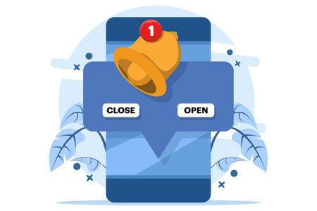 Reminder concept, notification page, alert notification. Reminder for business planning, email marketing, online advertising, important events, calendar reminders and schedules.のイラスト素材