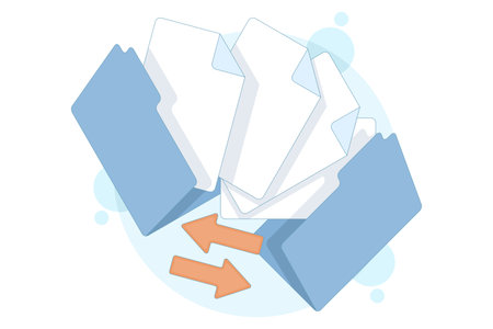 The concept of transferring documents or files. Document or file archives, information storage. File icon. Document management. File storage. Flat design illustration.のイラスト素材