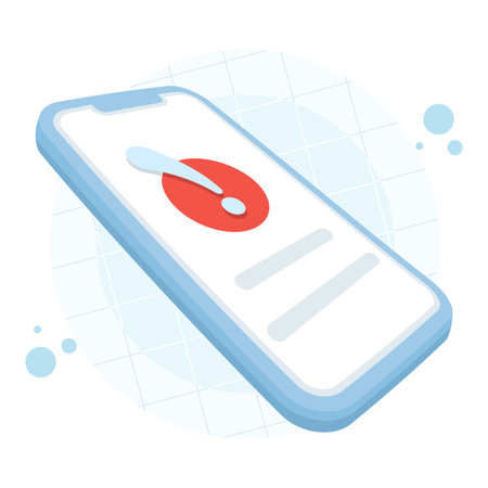 Flat vector icon illustration of smartphone scam warning. Concept for phone call fraud alerts,...