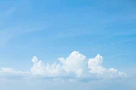 Summer blue sky cloud gradient light white background. Beauty clear cloudy in sunshine calm bright...