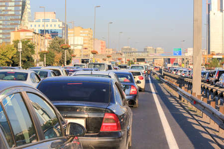 traffic jam in istanbul, Turkey