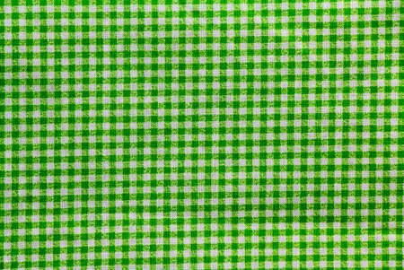 green and white checkered tablecloth bannerの写真素材