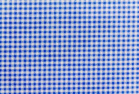 blue and white checkered tablecloth banner