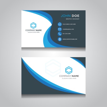Vector abstract creative business cards (set template)の写真素材