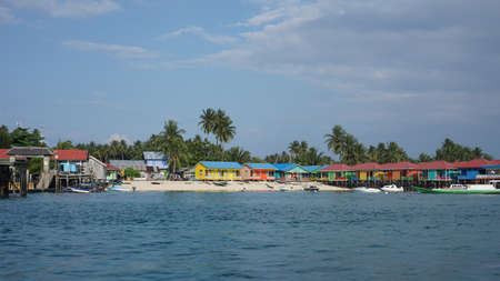 Colorful house on the beach