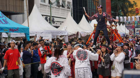 JAKARTA, INDONESIA - 23 June 2019 : Japanese festival Ennichisai in Little Tokyo Blok M Square