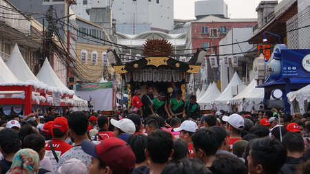 JAKARTA, INDONESIA - 23 June 2019 : Japanese festival Ennichisai in Little Tokyo Blok M Squareのeditorial素材