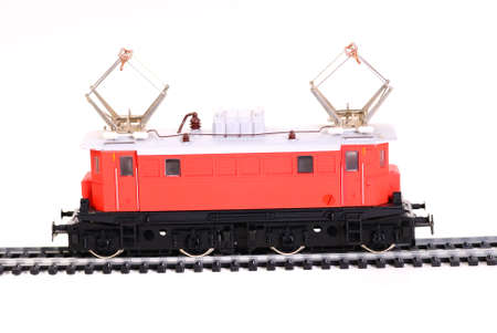 Shot of Model railroading isolated on white backgroundの写真素材