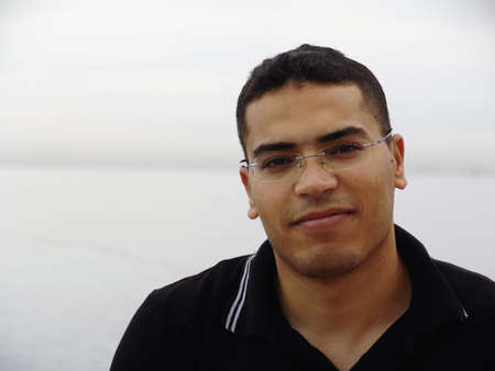 Handsome tunisian man in Tunisia, North africaの写真素材