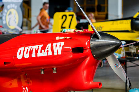 RAYONG, THAILAND-NOVEMBER 18, 2017 : Air Race1 World Cup Thailand 2017 at U-Tapao Naval Air Base in Thailandのeditorial素材