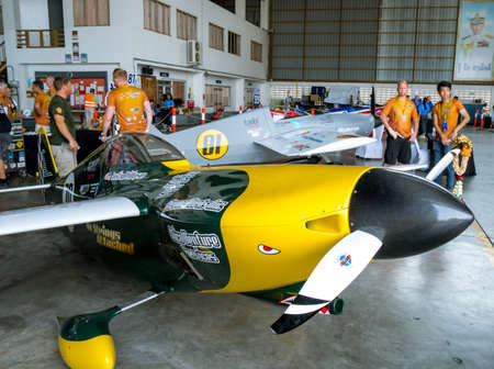 RAYONG, THAILAND-NOVEMBER 18, 2017 : Air Race1 World Cup Thailand 2017 at U-Tapao Naval Air Base in...