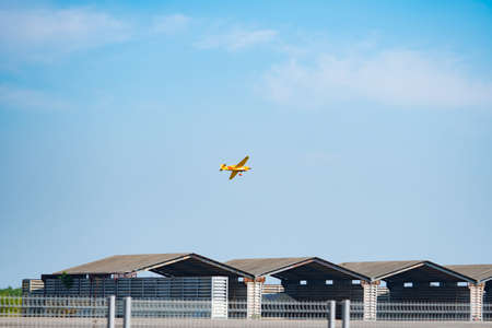 RAYONG, THAILAND-NOVEMBER 18, 2017 : Steve Temple's plane no.45 Quadnickel aircraft model Cassutt...