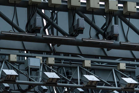 Electronic Road Pricing (ERP) or electronic toll collection in Singapore to manage traffic by way of...
