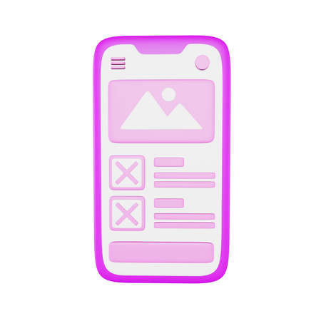 Cute 3D UI UX Illustration