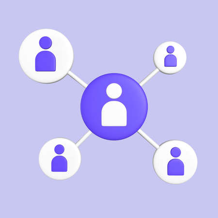 Stylized 3D Human Resource Illustration