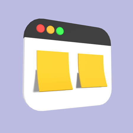 Cute 3D Scrum Illustration Designの写真素材
