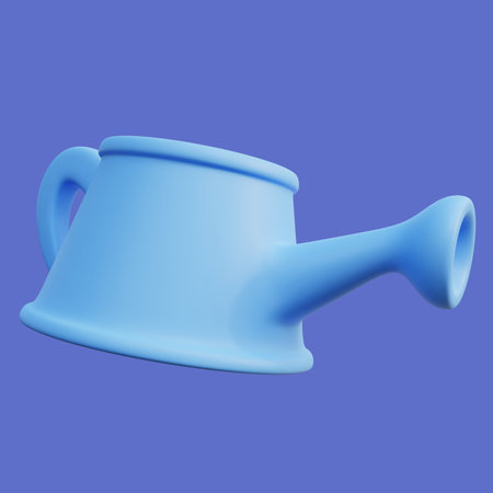 Stylized 3D Watering Can Illustrationの写真素材