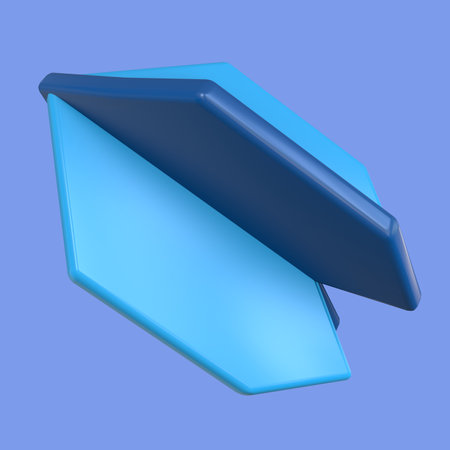 3D Dart Programming Language Logoの写真素材