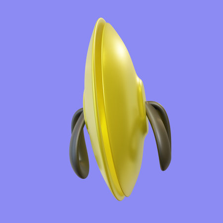 Stylized Cymbal Plate 3d Iconの写真素材