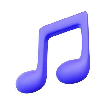 Stylized Music Note 3d Iconの写真素材