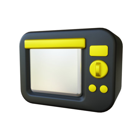 Luxury Gold Oven or Microwave 3d Illustrationの写真素材