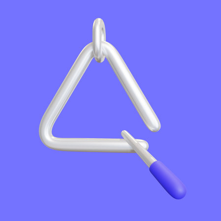 Stylized Triangle Instrument 3d Iconの写真素材