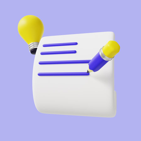 Professional Copywriter 3d Illustration Designの写真素材