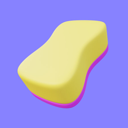 stylized cleaning sponge 3d illustrationの写真素材