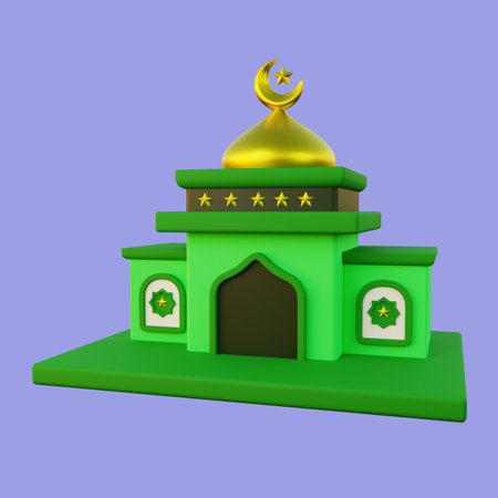 3d Illustration of Muslim Mosqueの写真素材