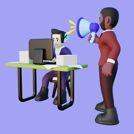 3d Illustration of Toxic Bossの写真素材